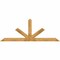 Ekena Millwork Saratoga Rough Sawn Timber Gable Bracket, Western Red Cedar, 108"W x 40"H x 4"D x 6"F, 9/12 Pitch GBW108X40X0406SAR00RWR - alternate 1